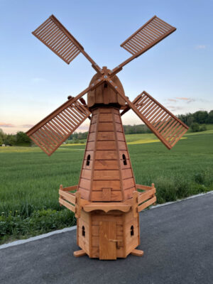 XXL Solar Windmühle gross, holländer Bauart, 275 cm hoch